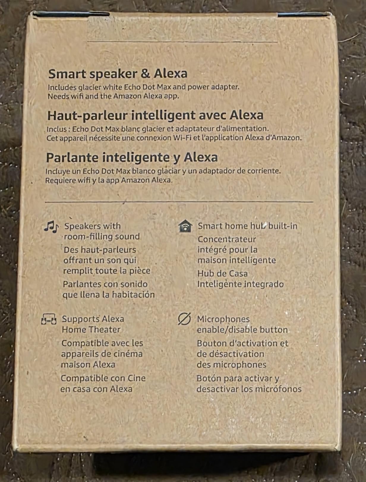 Echo Dot Max (newest model), Alexa speaker with room-filling sound and nearly 3x bass, Great for living rooms and medium-sized spaces, Designed for Alexa+, Graphite customer photo 2