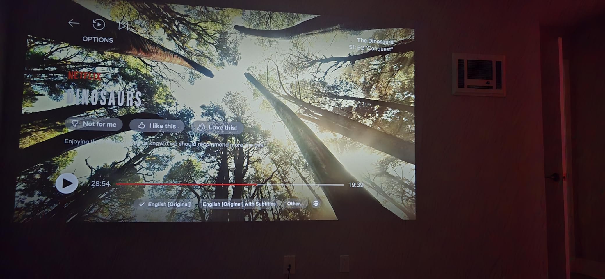 【Official Licensed Google TV】4K Smart Projector with WiFi and Bluetooth, VOPLLS Outdoor Projectors with Dolby/Auto Focus, Portable Movie Phone Wireless Gaming Wifi Proyector for Bedroom/Home/Ceiling customer photo 1