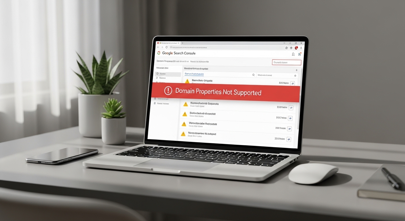 Domain Properties Not Supported GSC Link Disavow Fix