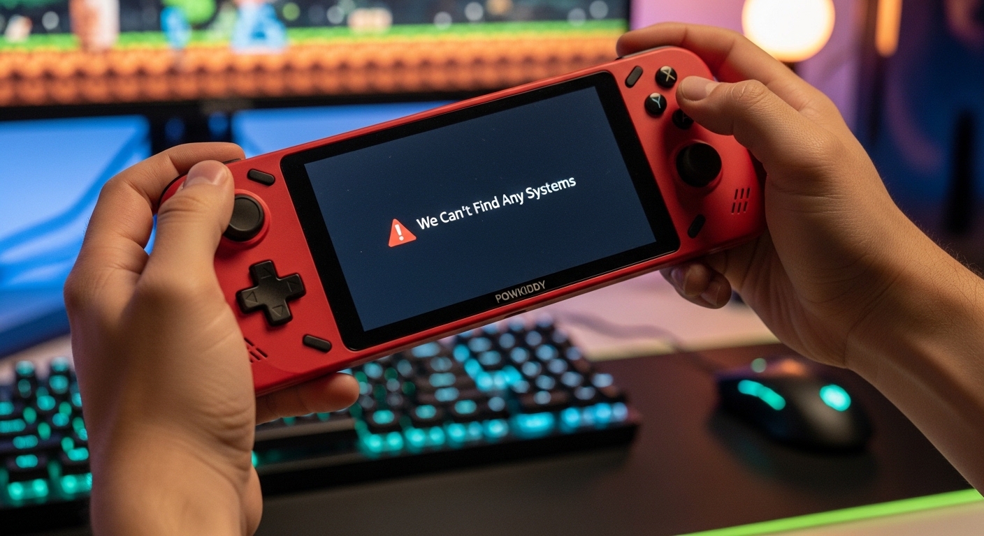 How To Fix The We Cant Find Any Systems Error Powkiddy V90s