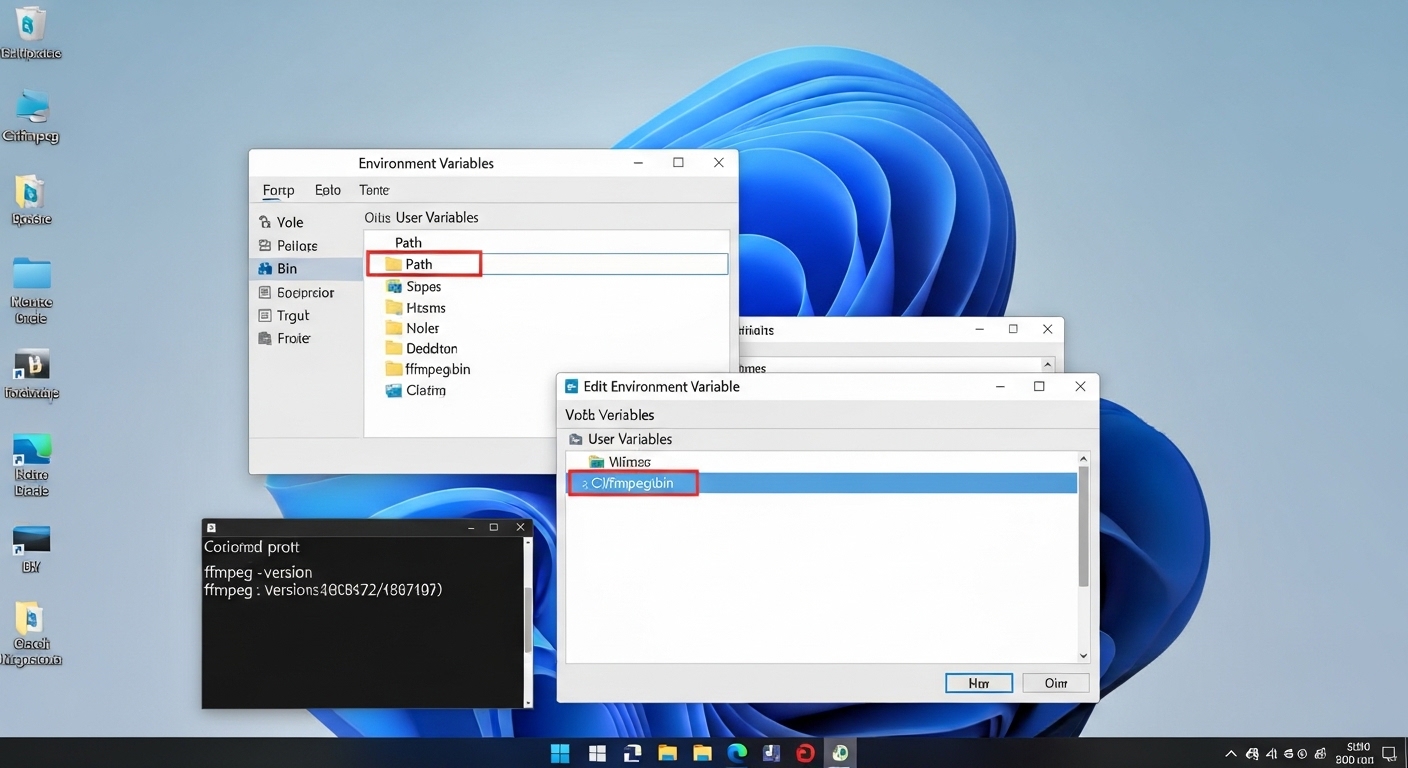 How to Install FFmpeg and Add It to Path on Windows