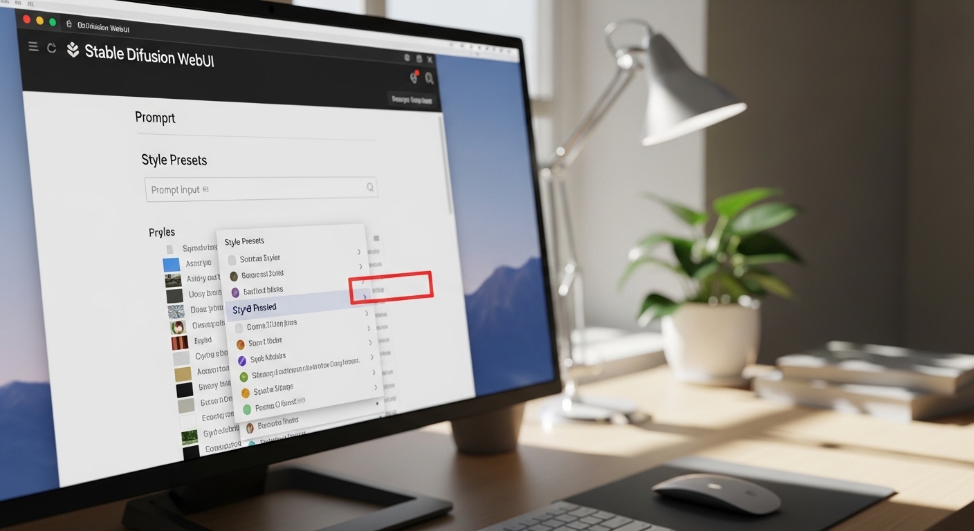 How to Save Prompt Style Presets in Stable Diffusion WebUI