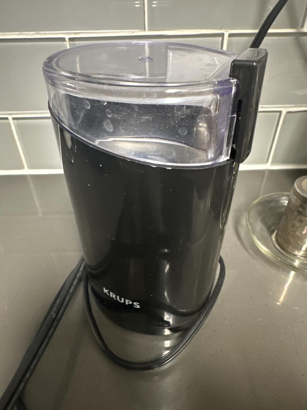 KRUPS Precision Electric Coffee Grinders, 3 oz Capacity, 200W Motor, Stainless Steel Blades for Uniform Grinding of Beans, Herb and Nuts, Coffee and Spice Grinder Electric, (Black) customer photo 2