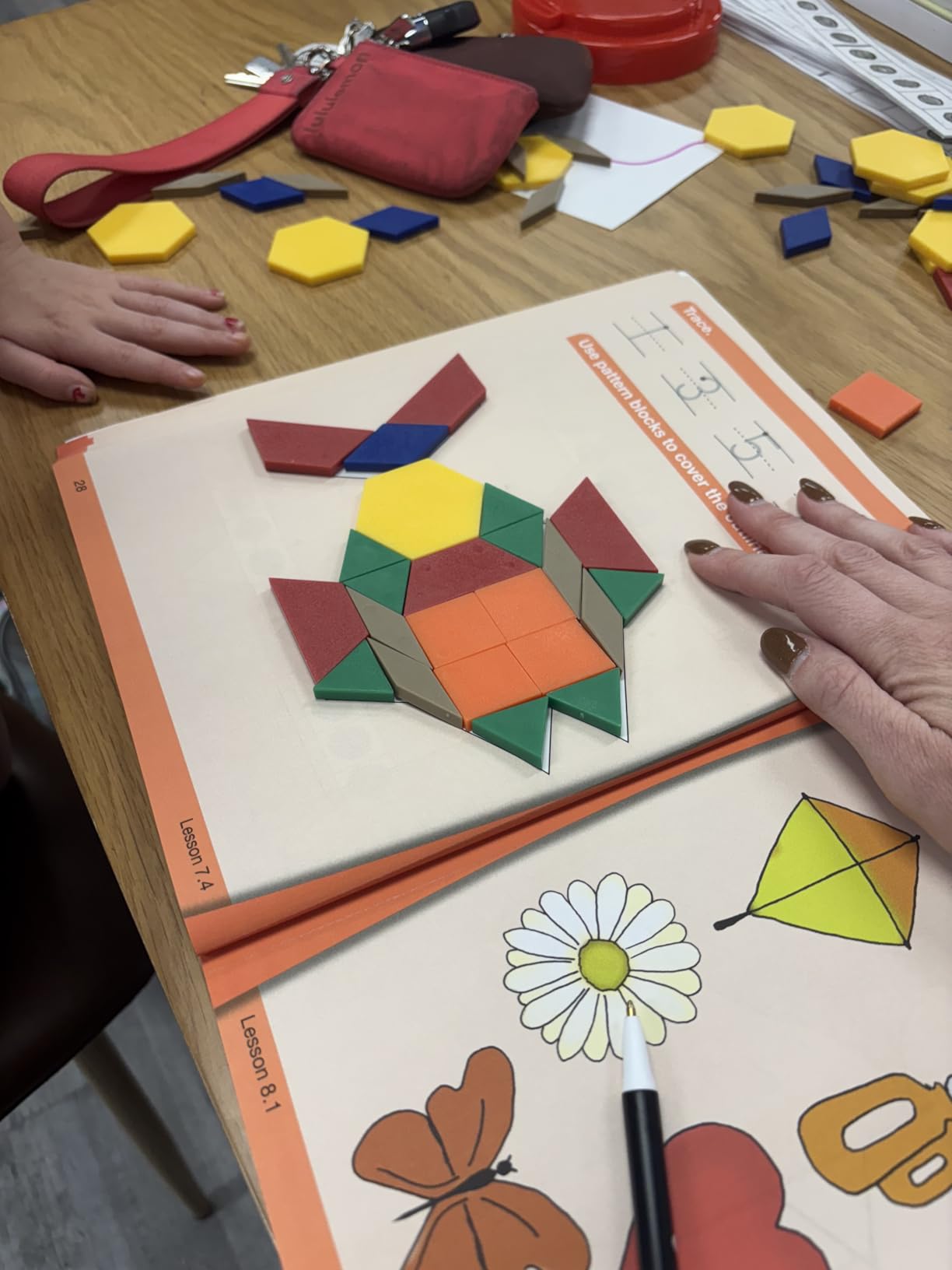 Learning Resources Plastic Pattern Blocks 250 Set - Classroom Must Haves, Math Teaching Tools, Homeschool Supplies, Math Manipulatives customer photo 1