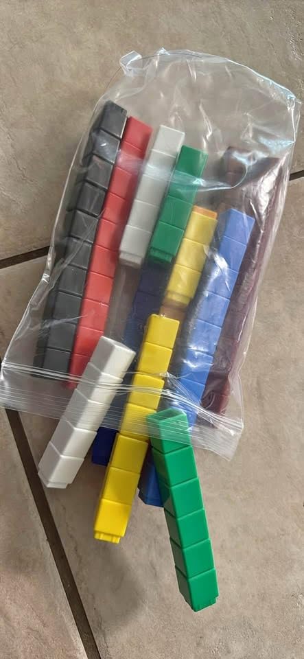 Learning Resources MathLink Cubes - Set of 100 Cubes, Ages 5+ Kindergarten, STEM Activities, Math Manipulatives, Homeschool Supplies, Teacher Supplies customer photo 1