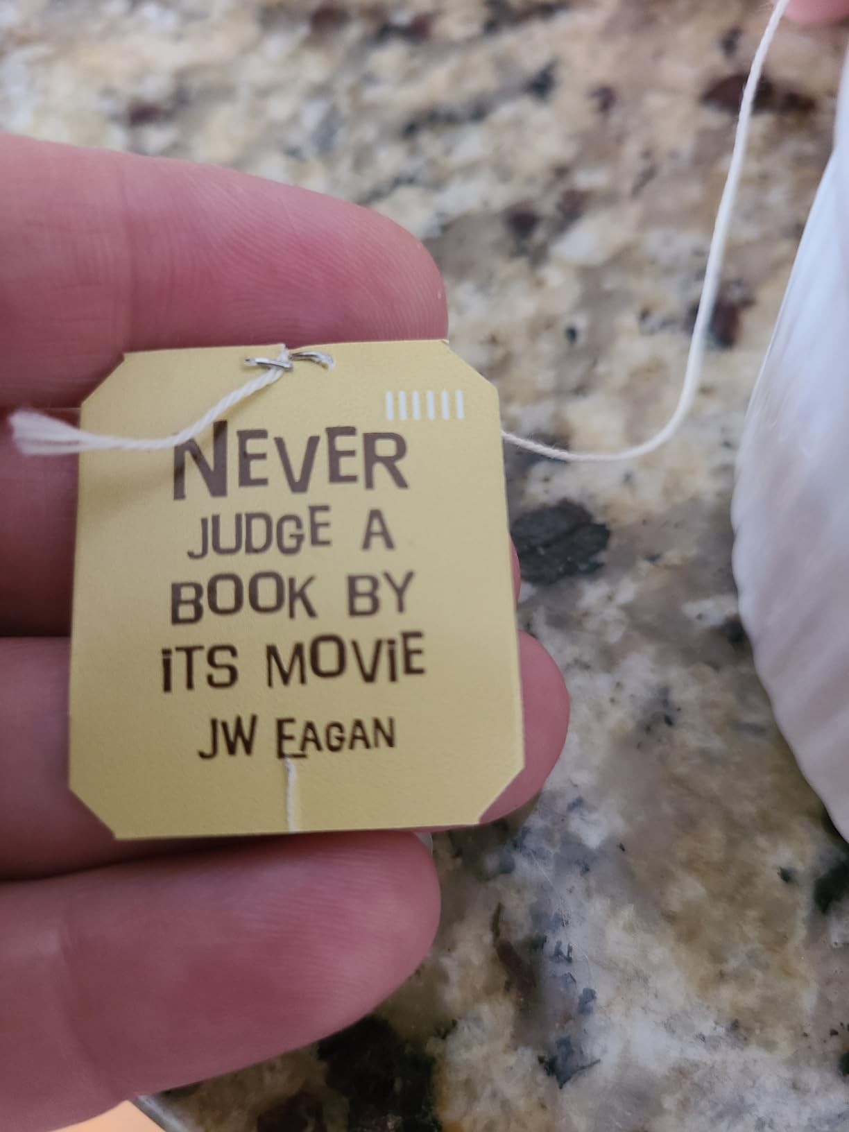 Novel Teas Book Lover's Tea contains 25 teabags individually tagged with literary quotes from the world over, made with the finest English Breakfast tea, for the book lover customer photo 1