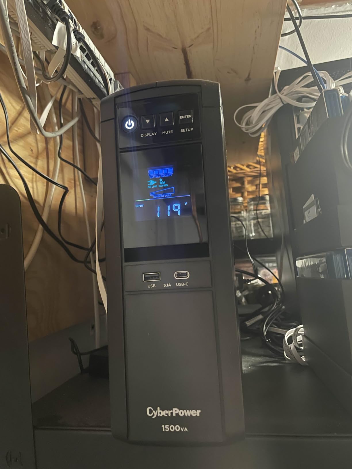 CyberPower CP1500PFCLCD PFC Sinewave UPS Battery Backup and Surge Protector | 1500VA/1000W, 12 Outlets, AVR, Mini Tower, UL Certified customer photo 1