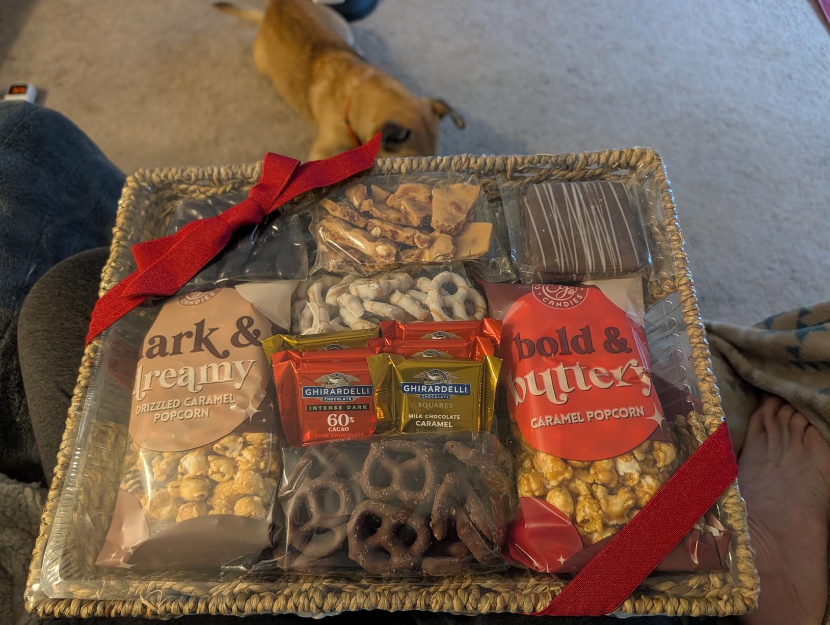 A Gift Inside Chocolate Gift Basket - Sweet Treats Gift Tray, Chocolates Gift Basket for Mom, Dad, Family & Friends customer photo 1