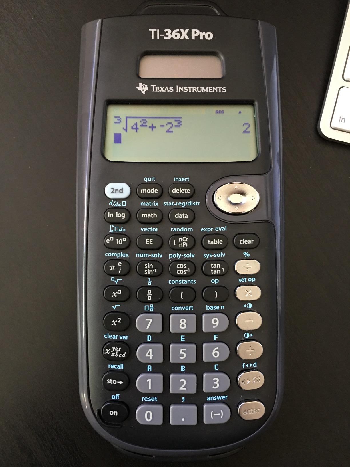 Texas Instruments TI-36X Pro Engineering/Scientific Calculator | 9.7 Inch | Black. customer photo 2