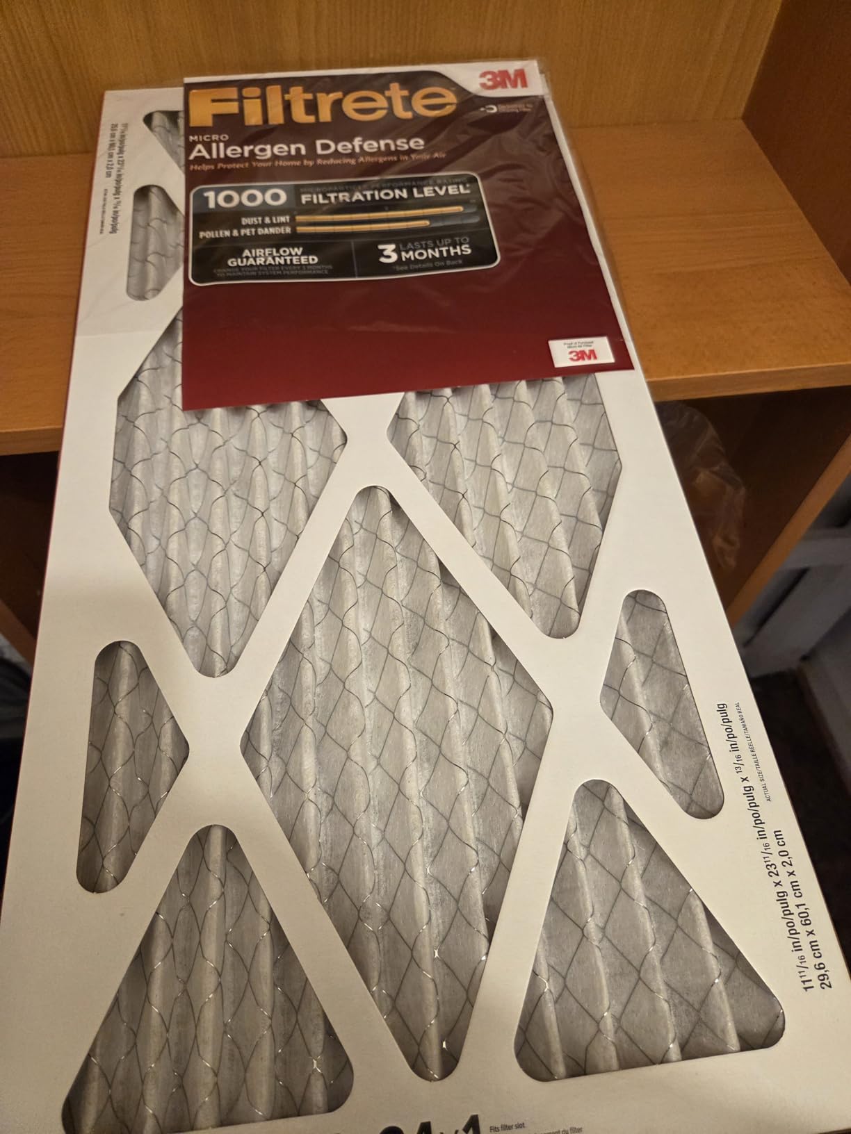 Filtrete 16x25x1 Air Filter, MERV 11, MPR 1000, Allergens & Pet Dander, 3-Month AC and Furnace Filters, Cleaner Air, Reliable Airflow, 2 HVAC Filters (Actual Size 15.68 x 24.68 x 0.81 in) customer photo 1