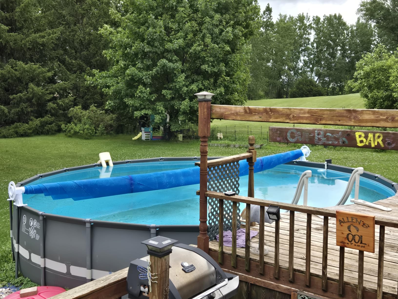 Doheny's Above Ground Solar Cover Reel Systems (Fits Pools Up to 24' Wide, Deluxe Wheel) customer photo 1