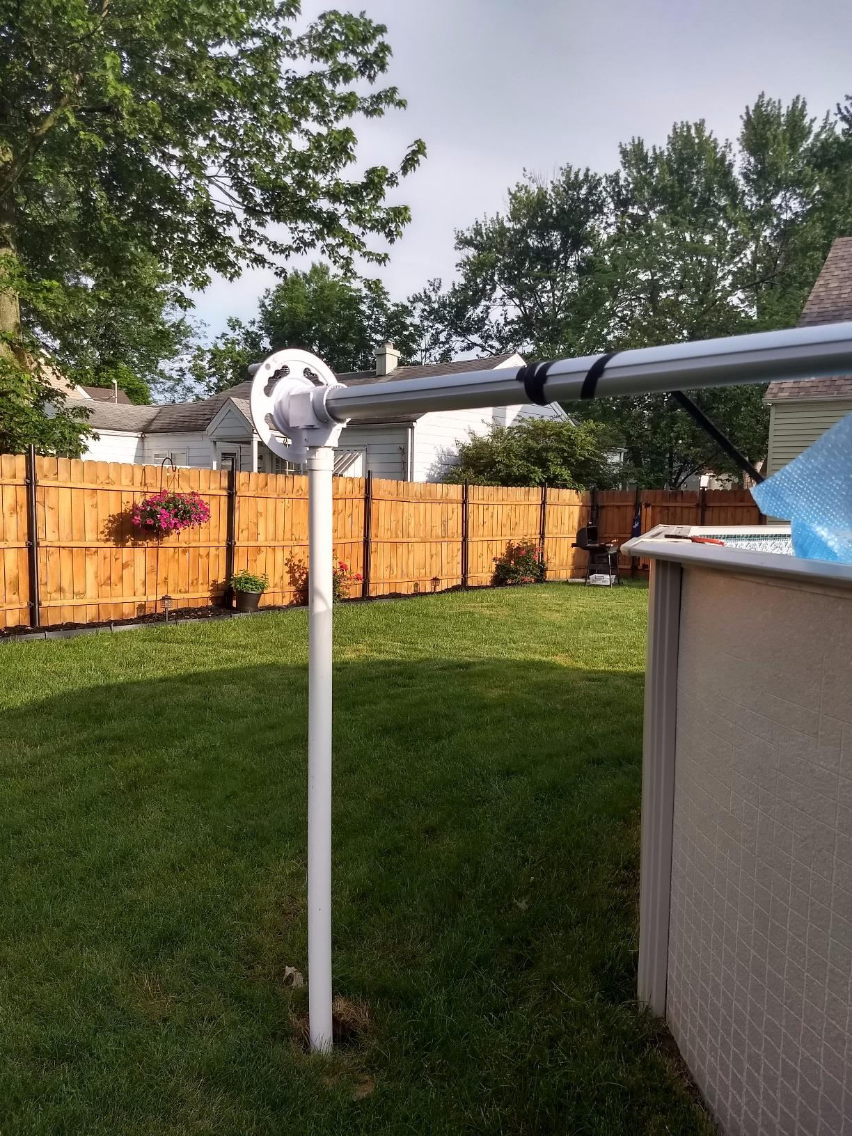 Doheny's Above Ground Solar Cover Reel Systems (Fits Pools Up to 24' Wide, Deluxe Wheel) customer photo 2
