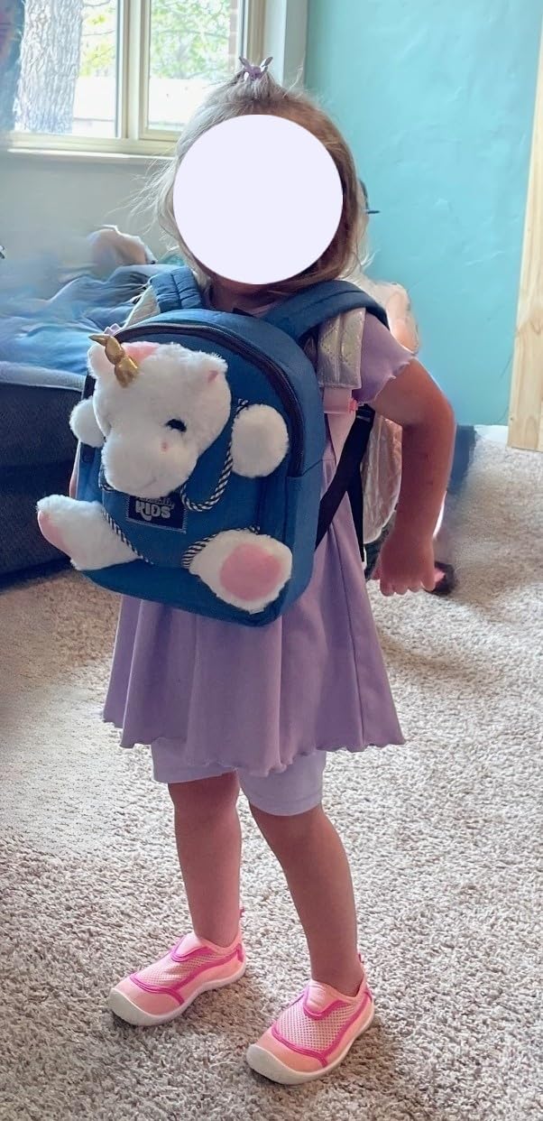 Naturally KIDS Toddler Backpack w Unicorn Toys, 2 Year Old Girl Birthday Gift, 3 Year Old Girl Gift Boy, Toddler Unicorn Toy customer photo 2