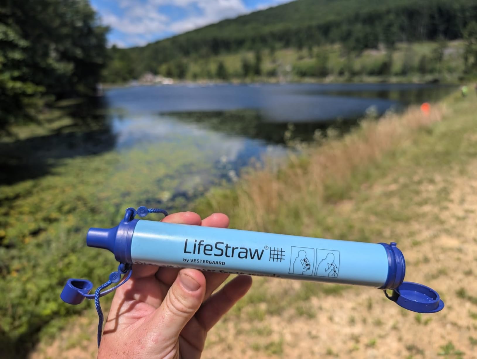LifeStraw Personal Water Filter for Hiking, Travel and Emergency, Blue, 1PK customer photo 1
