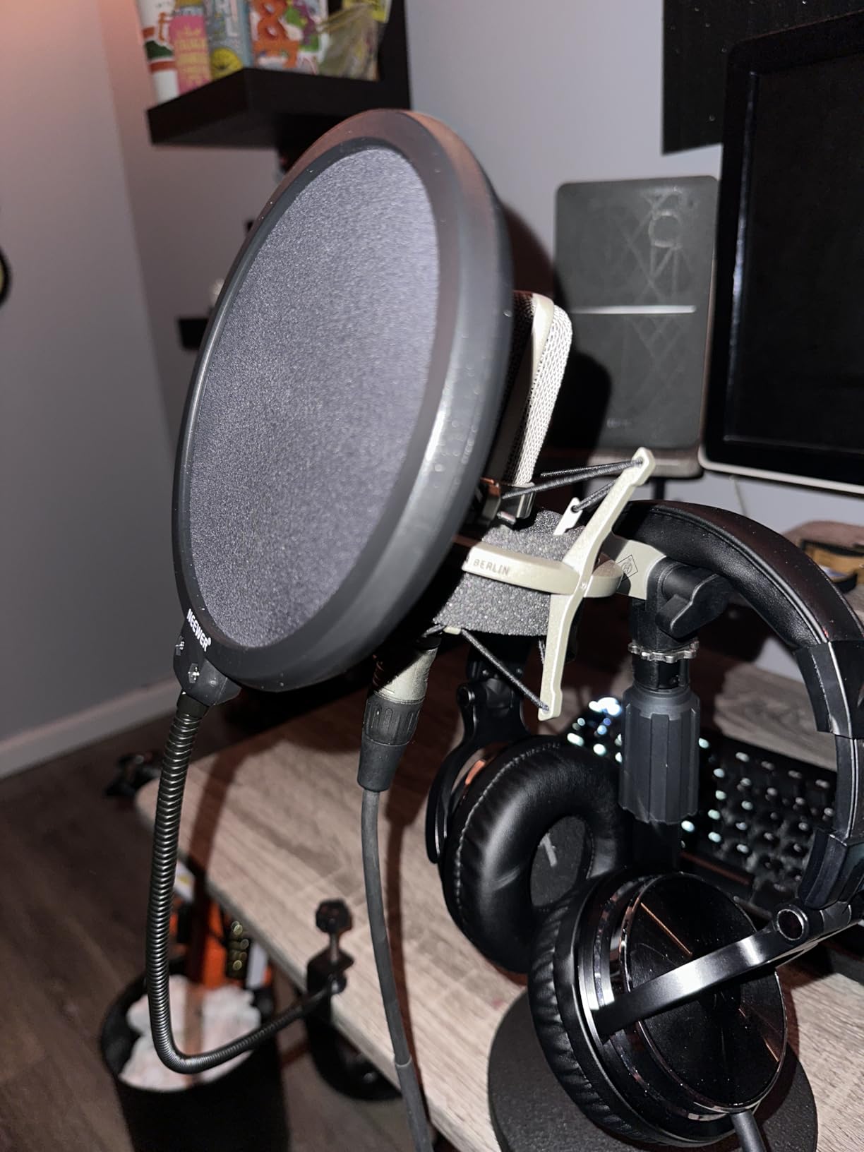 NEEWER Professional Microphone Pop Filter Shield | Compatible with Blue Yeti and Other Mic, Dual Layered Wind Pop Screen, Flexible 360 Degree Gooseneck Clip customer photo 2
