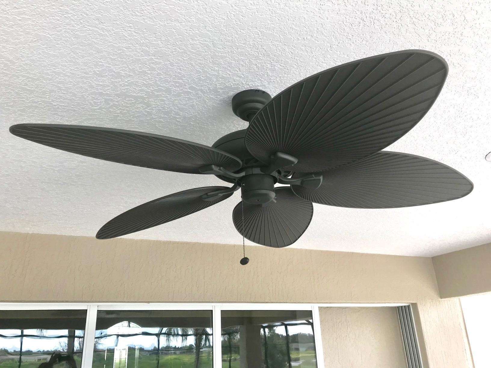 Honeywell Palm Island 52 Inch Tropical Indoor Outdoor Ceiling Fan, Bronze customer photo 2