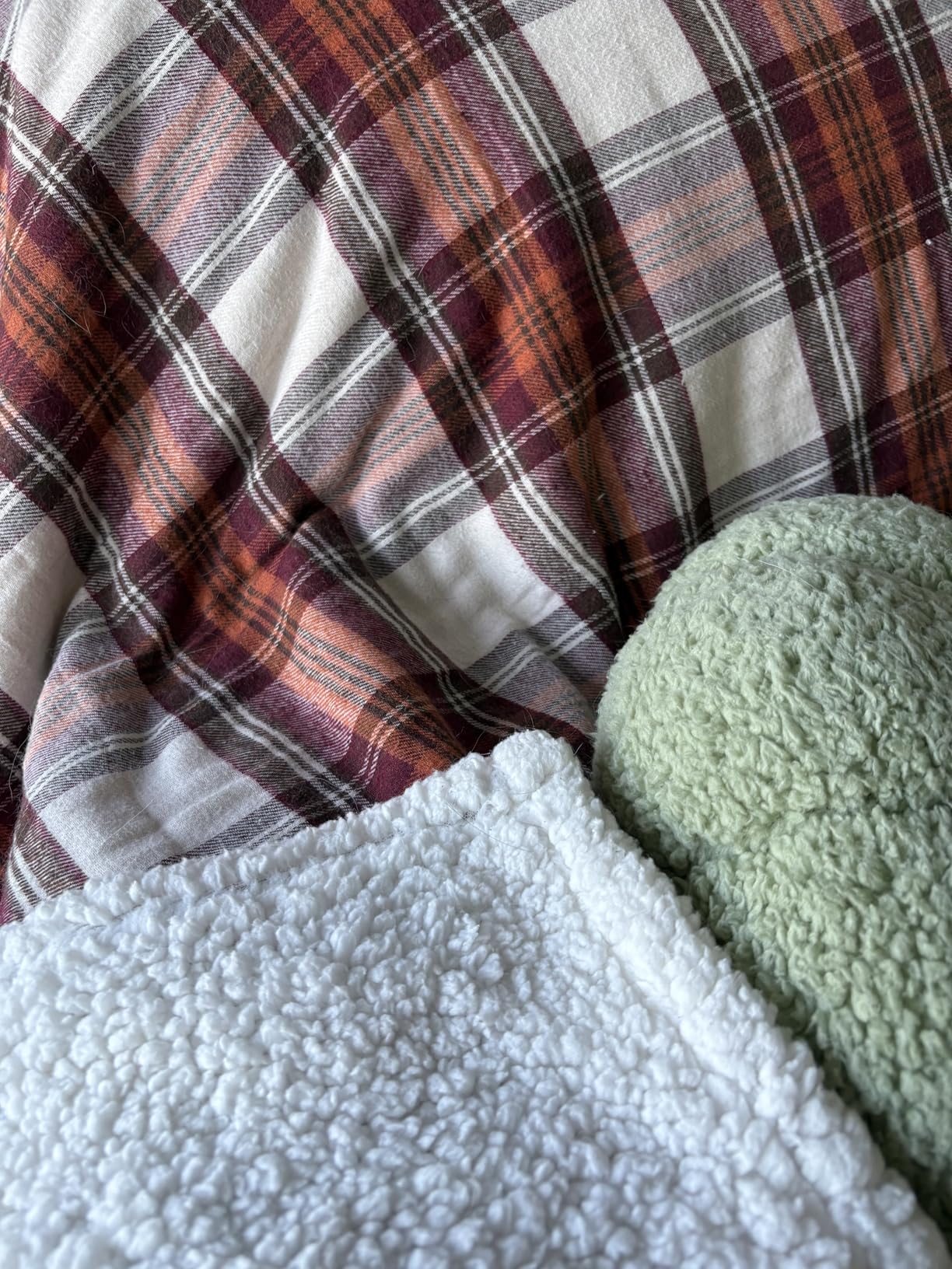 Eddie Bauer - Sherpa Throw Blanket for Couch 50x60 - Ultra Soft Reversible Fleece & Plush Sherpa Blanket, Warm Cozy Plaid Throw Blanket for Sofa, Bed, Living Room, Cabin Decor customer photo 2