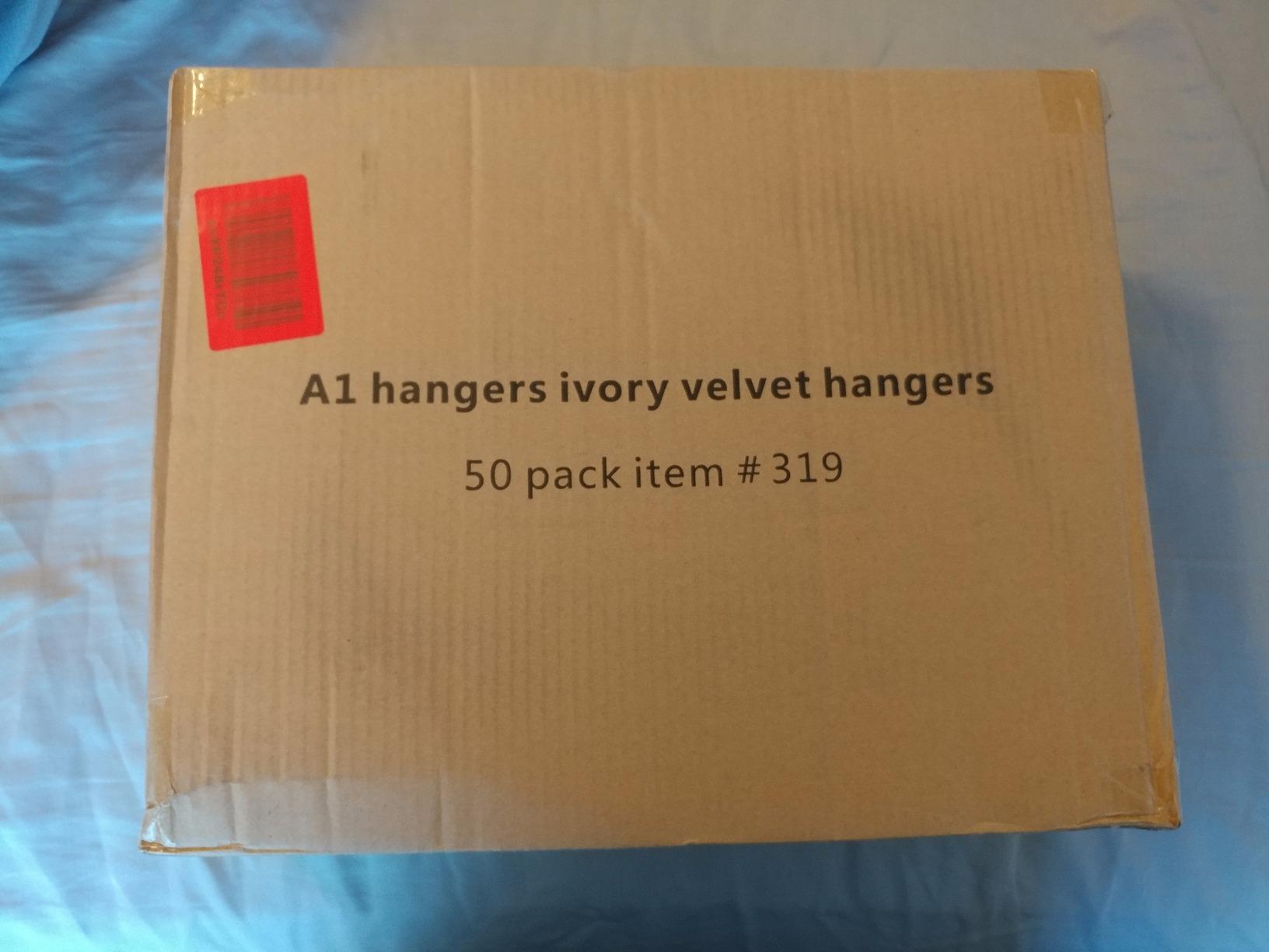 Home-it Premium Velvet Hangers 50 Pack - Ivory Suit Hangers Non Slip - Heavy Duty Clothes Hangers for Closet, Jacket, Shirt, Pants and Suit, Hook Swivel 360 - Ultra Thin customer photo 2