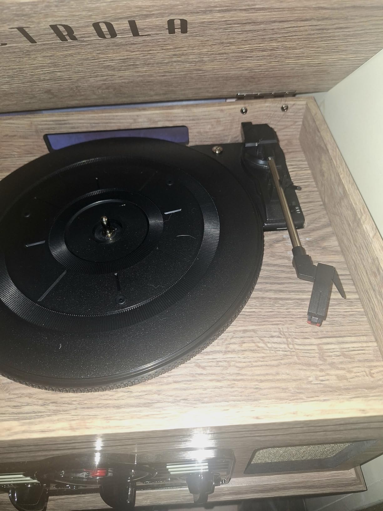 Victrola Quincy - 6-in-1 Bluetooth Record Player - Mahogany customer photo 1