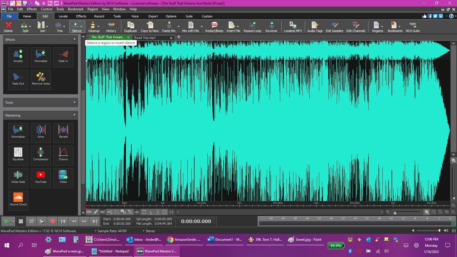 WavePad Audio Editing Software - Professional Audio and Music Editor customer photo 1