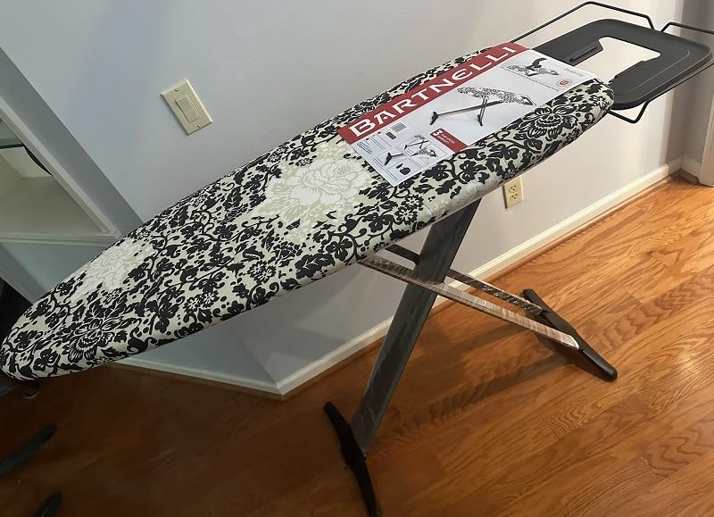 Bartnelli Pro Luxury Ironing Board - Extra Wide 51x19 Ironing Surface, Ultra-Premium Aluminum Build, Includes Steam Iron Rest, Adjustable Height, Foldable, European Made customer photo 1
