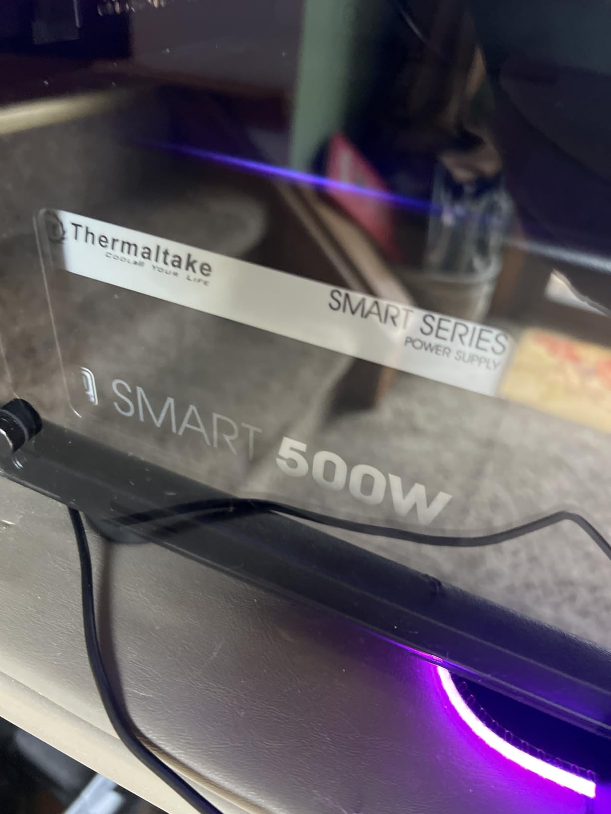Thermaltake Smart 500W 80+ White Certified PSU, Continuous Power with 120mm Ultra Quiet Cooling Fan, ATX 12V V2.3/EPS 12V Active PFC Power Supply PS-SPD-0500NPCWUS-W customer photo 2