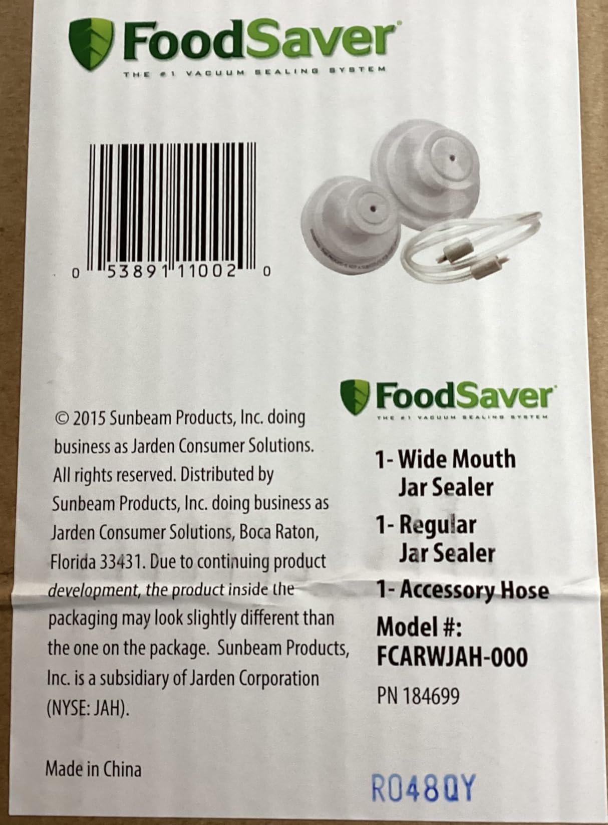 FoodSaver Plastic Jar Sealer for Vacuum Sealer Food Storage with Accessory Hose for Regular and Wide Mouth Mason Jars customer photo 1