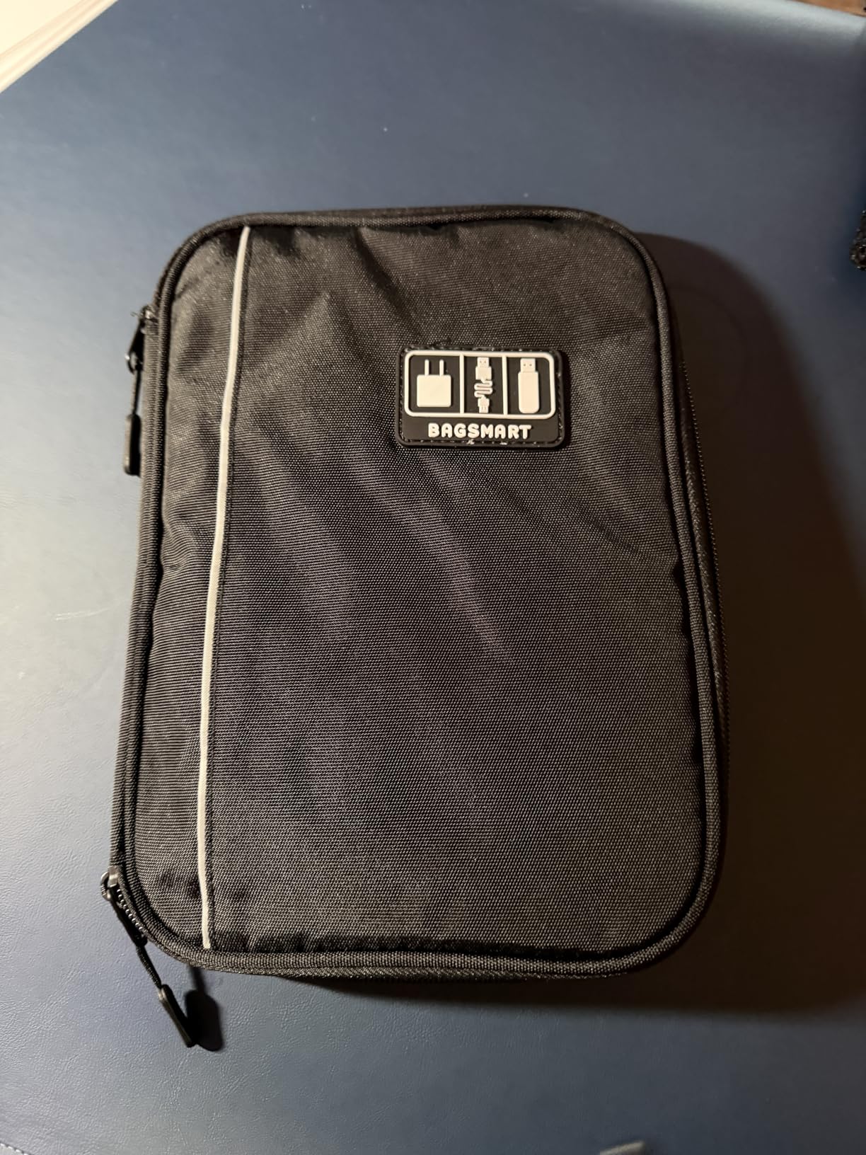 BAGSMART Large Electronic Organizer Travel Case for Tech Accessories, Black | Tech Accessories, Cord Storage, For Phone, Power Bank, SD Card, Cables customer photo 2