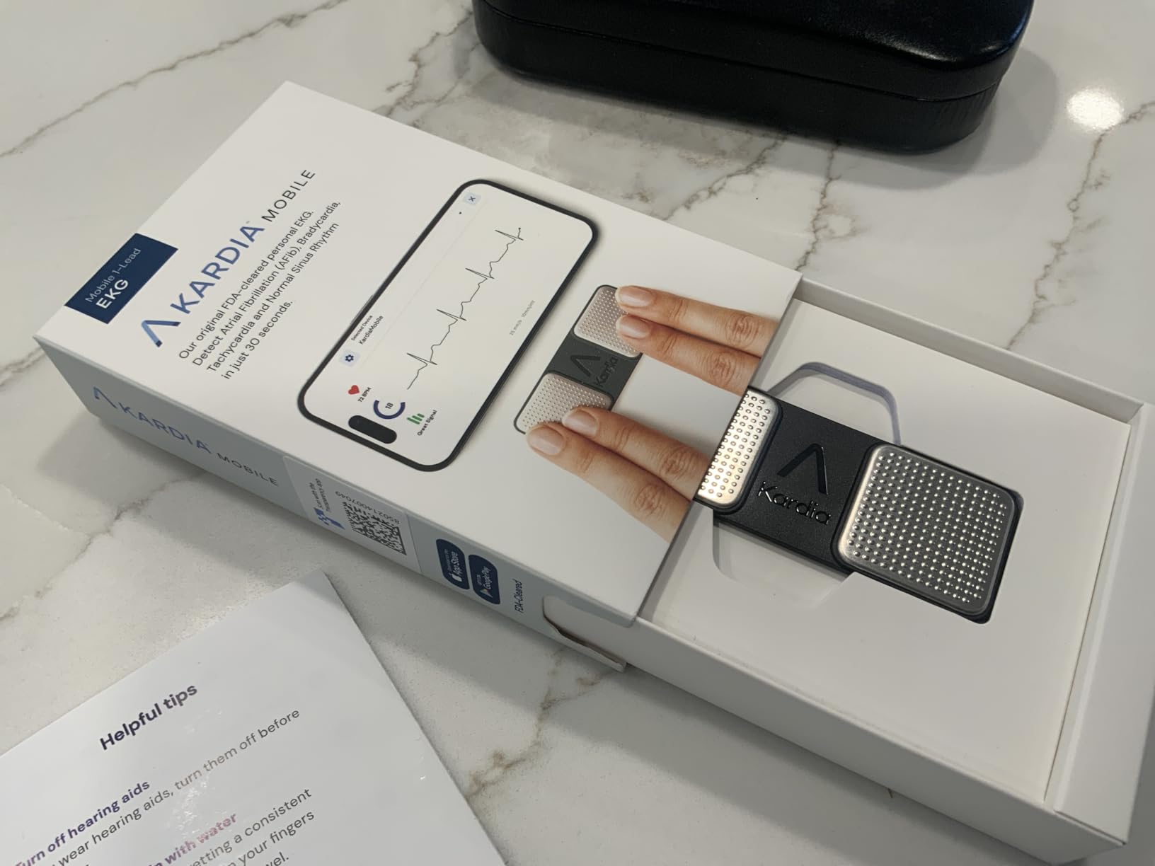 KardiaMobile 1-Lead EKG Monitor, Medical-Grade FDA-Cleared Personal Heart Monitor, Detects Normal, AFib & Arrhythmias, 30 Second Results, Works with Most Smartphones, HSA&FSA Eligible customer photo 1
