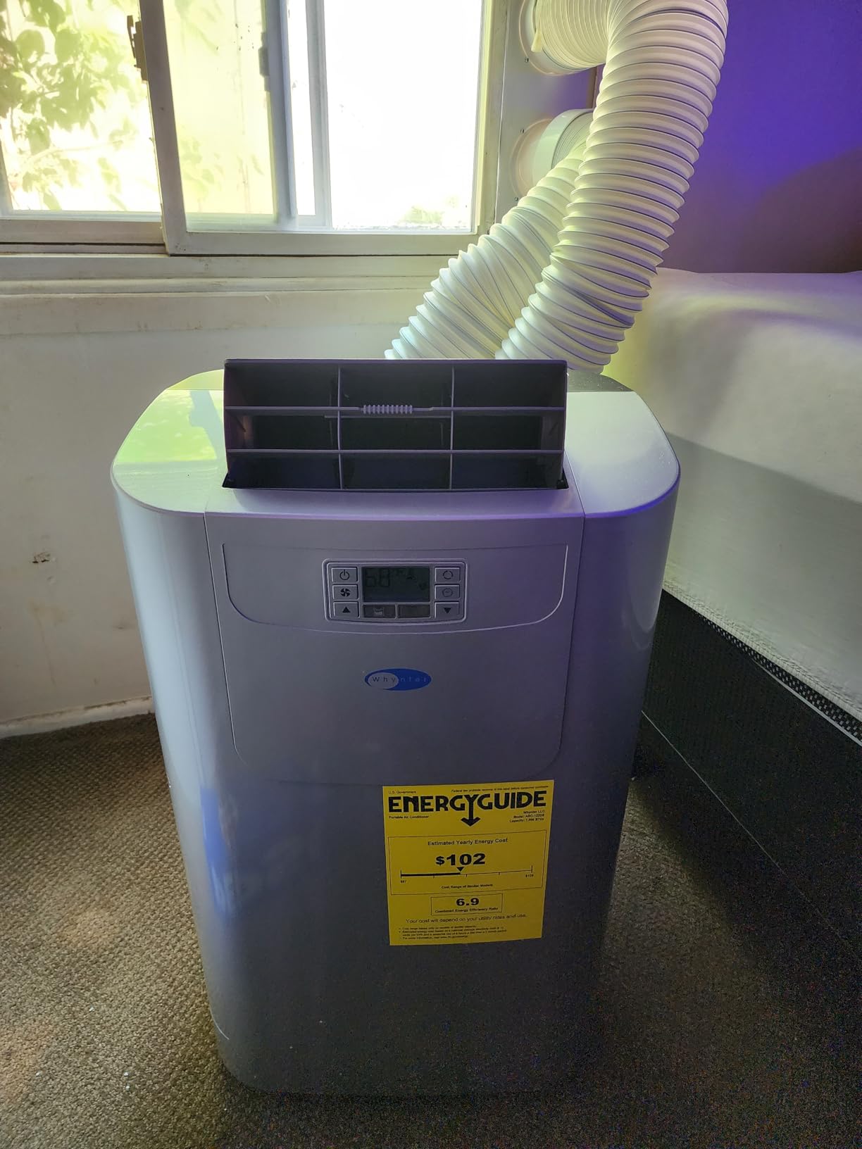 Whynter Portable Air Conditioner 12,000 BTU Dual Hose 400 Sq Ft ARC-122DS customer photo 1