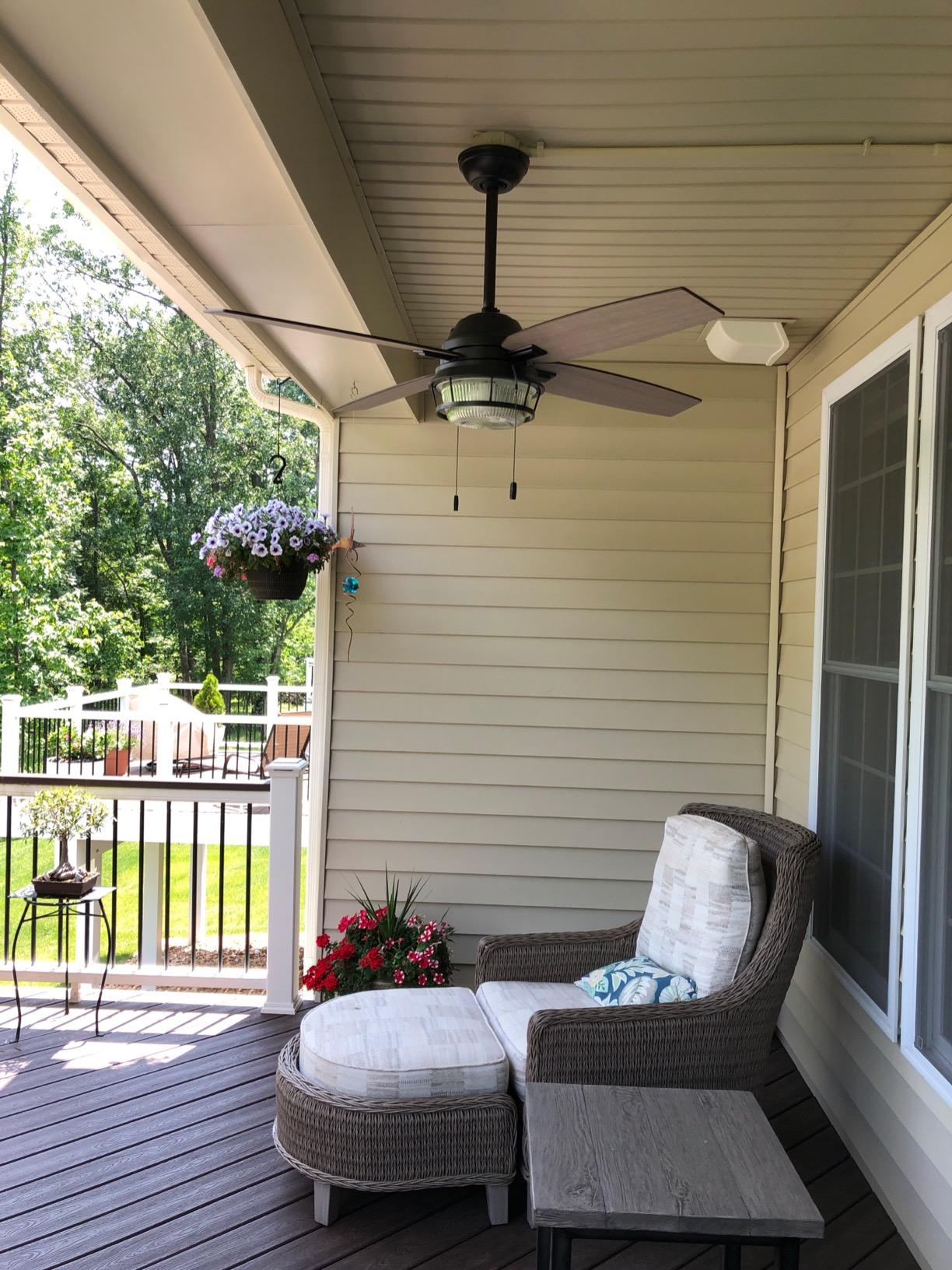 Hunter Ocala, Outdoor or Indoor, Ceiling Fan, Rustic, 52 inch, Noble Bronze customer photo 1
