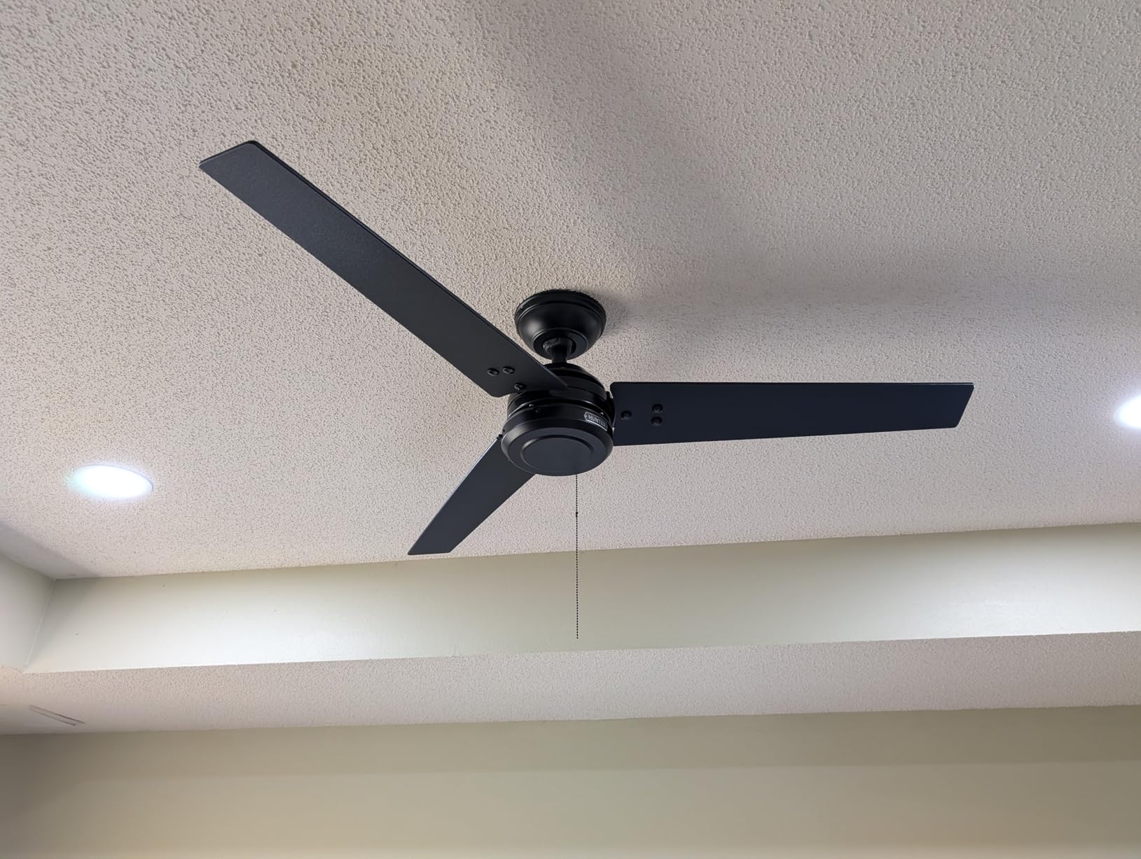 Hunter Cassius, Outdoor or Indoor, Ceiling Fan, 52 inch, Matte Black customer photo 2