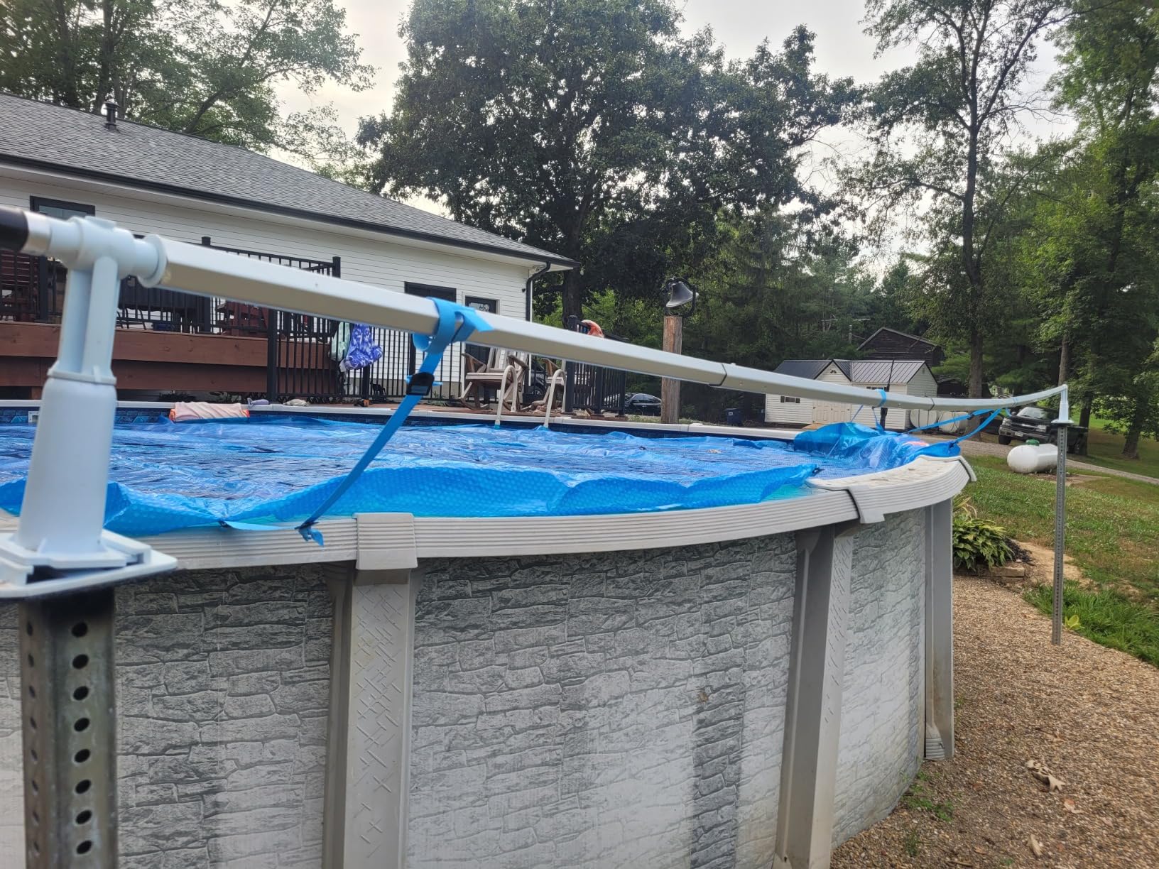 Kokido 24' Round Solaris Above Ground Cover Solar Reel for Intex Pools w/Tube customer photo 2