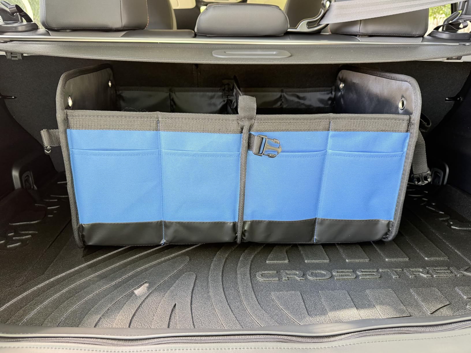 TRUNKCRATEPRO Trunk Organizer For Car, Suv, Truck | Premium Adjustable Multi Compartments Collapsible Car Trunk Organizer With Securing Straps & Non-Slip Bottom (Large Size, Black) customer photo 1