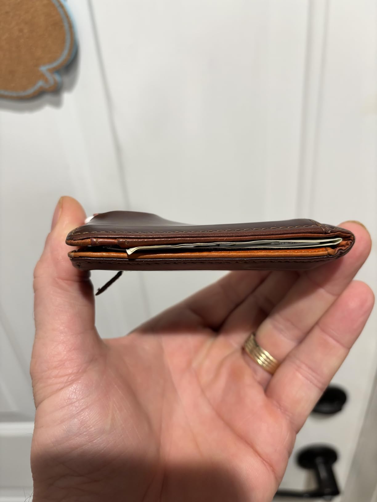 SERMAN BRANDS RFID Blocking Slim Bifold Genuine Leather Minimalist Front Pocket Wallets for Men with Money Clip Thin Mens customer photo 1