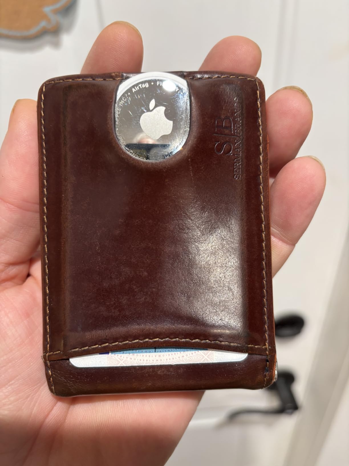 RFID Blocking Slim Bifold Genuine Leather Minimalist Front Pocket Wallets for Men with Money Clip Thin Mens customer photo 2