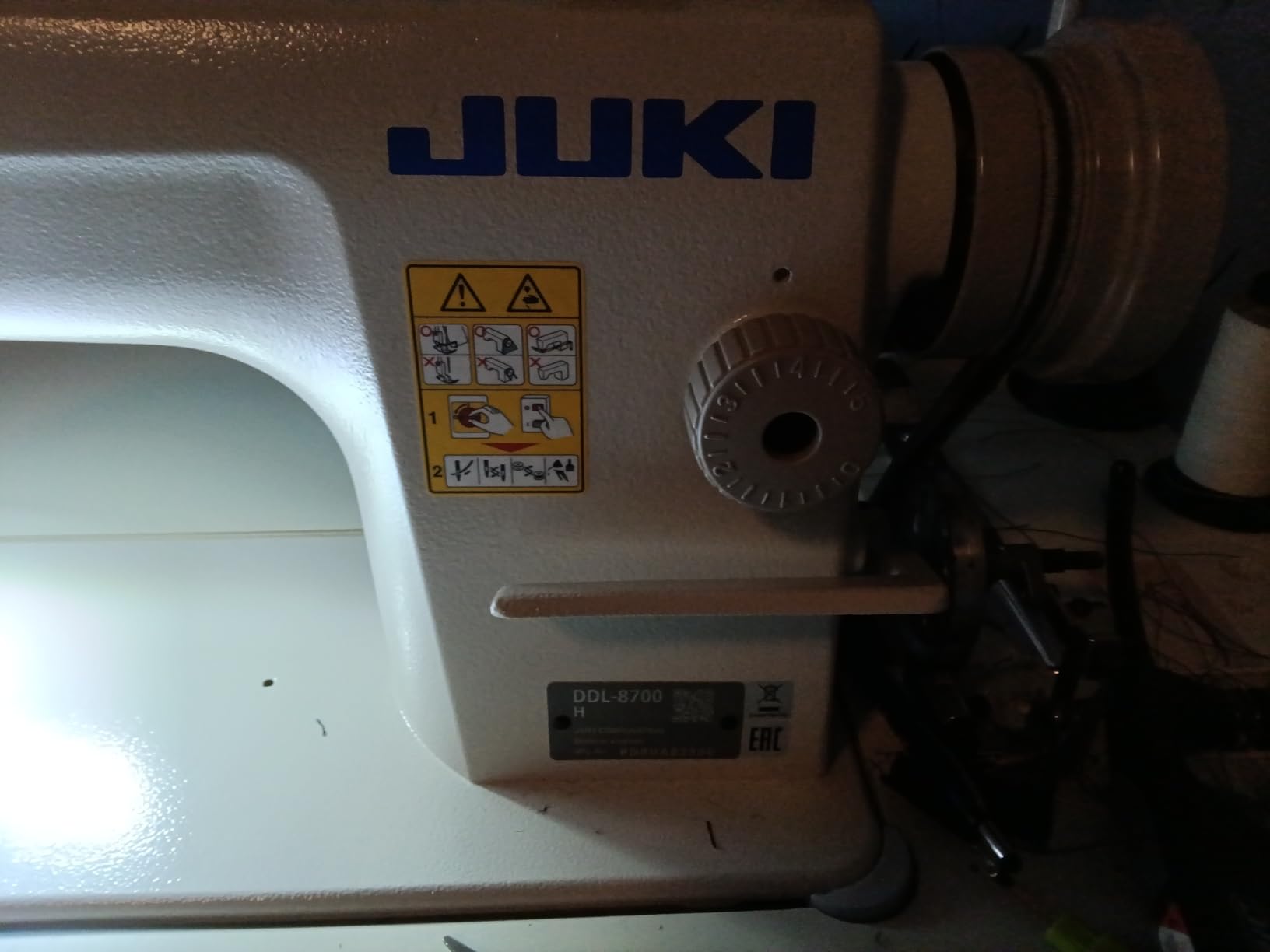 Juki DDL-8700-H Industrial Straight Stitch Sewing Machine (Heavy Material), K.D Table & Servo Motor customer photo 1