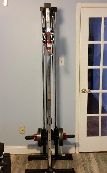 Valor Fitness Wall Mounted Cable Machine, Dual Adjustable Pulley System with 16 Height Positions, Space-Saving Home Gym Strength Training Equipment customer photo 2