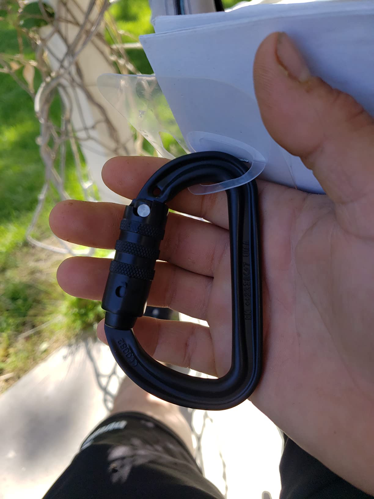 Petzl Sm'D Rock Climbing Carabiner, D-Shaped Locking customer photo 1