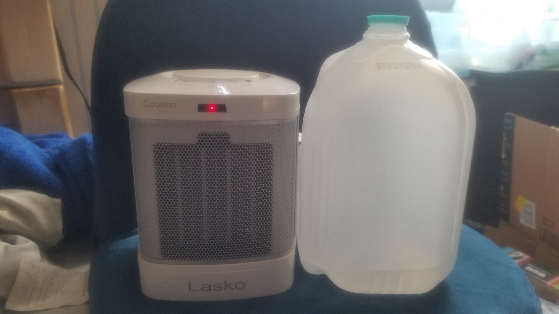 Lasko Electric Ceramic Space Heater for Bathroom - 8” - CD08200 - White customer photo 2