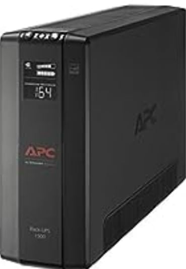 APC UPS 1500VA/900W Battery Backup for PCs, Office Electronics, BX1500M | Back-UPS Pro UPS for home offices. 10 outlets, LCD, AVR, surge protection, 68-min runtime (@100W) for PCs & workstations customer photo 2