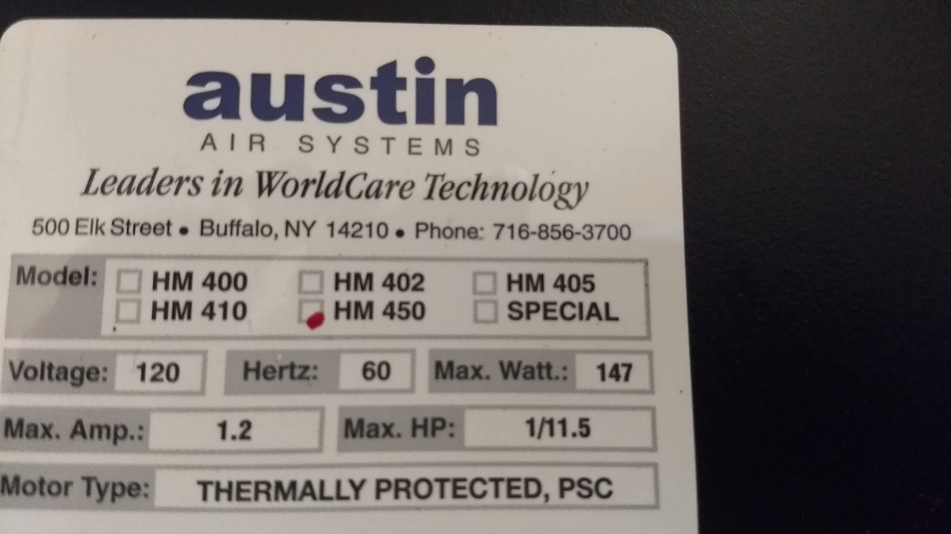 Austin Air HealthMate Plus Air Purifier, Black, Model B450 | 4 Stage Filtration, Activated Carbon And Zeolite, Covers Up To 1,500 sq ft, Quiet, 5 Year Filter Life customer photo 2