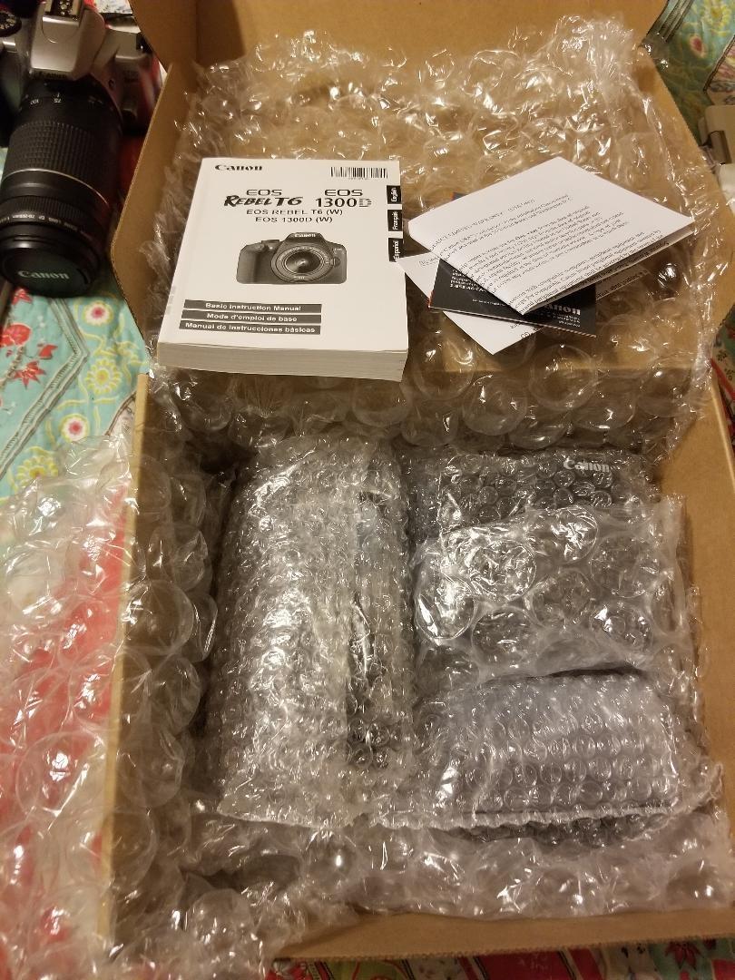 Canon EOS Rebel T6 Digital SLR Camera Kit with EF-S 18-55mm f/3.5-5.6 IS II Lens, Built-in WiFi and NFC - Black (Renewed) customer photo 1