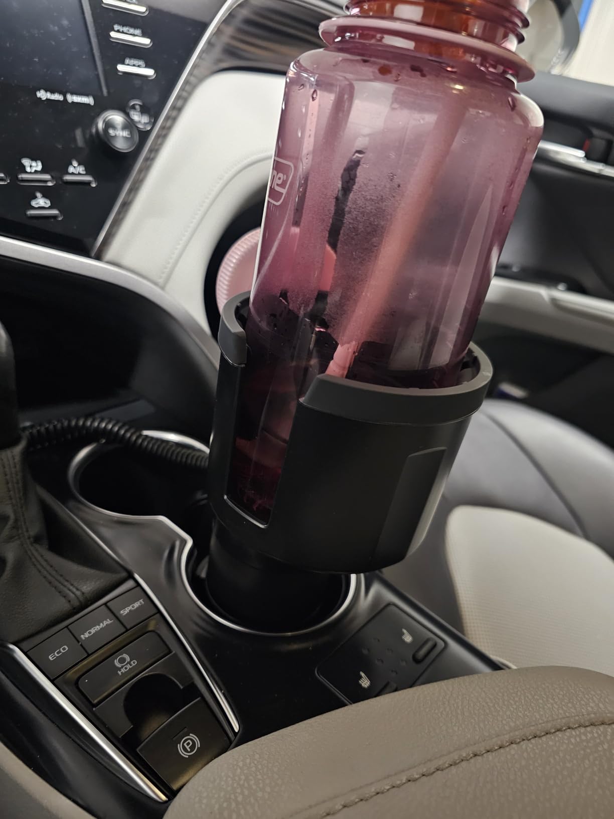 Swigzy Car Cup Holder Expander Adapter for Large Water Bottles - [Patented & Upgraded] - Holds: Hydro-Flask, Yeti, Nalgene, Owala, 32-40oz - Adjustable Expandable Insert Extender - Universal customer photo 2