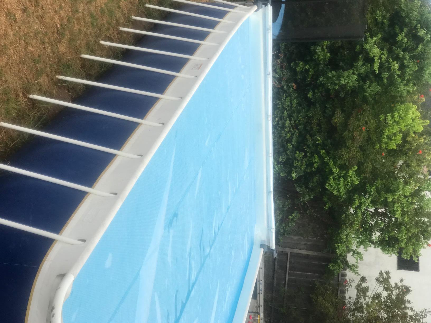 Intex Heavy Duty Solar Above Ground Pool Cover Reel Aluminum Adjustable with Locking Mechanism for Rectangle Frame Pool, Cover Not Included customer photo 1
