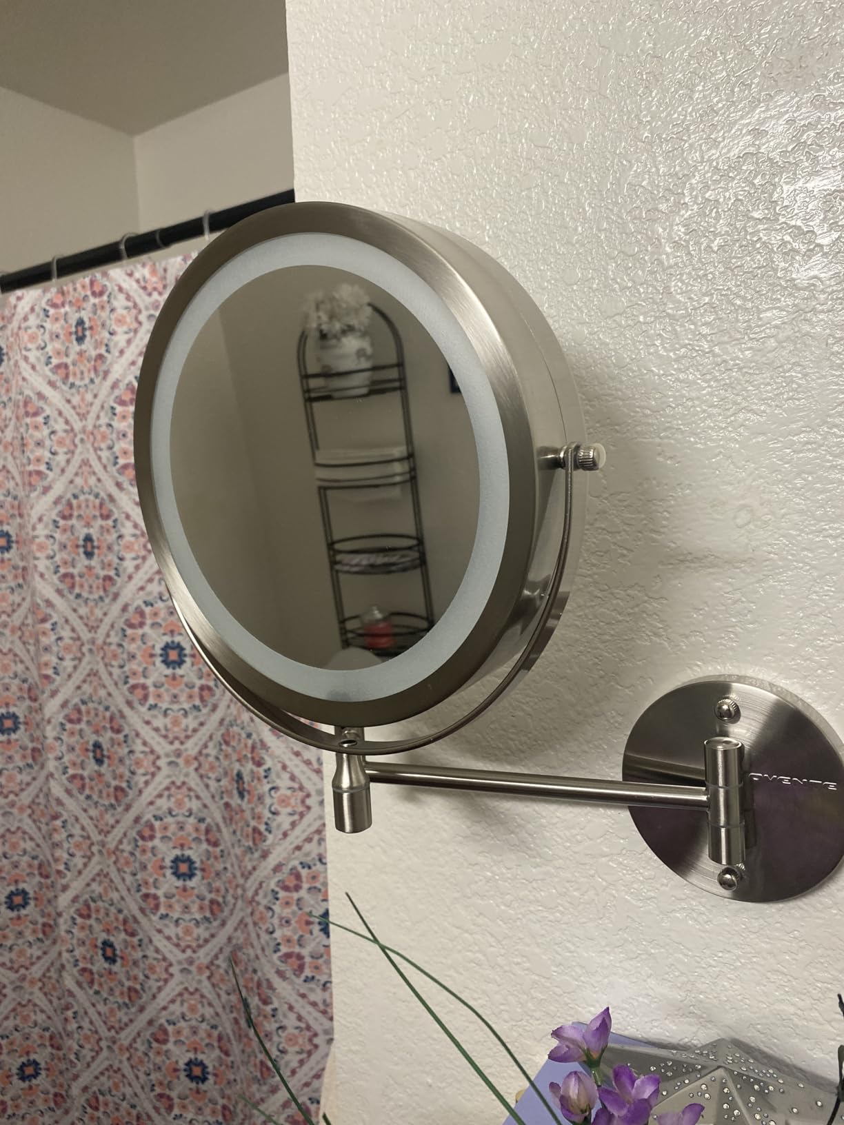OVENTE Wall Mounted Lighted Makeup Mirror, 9
