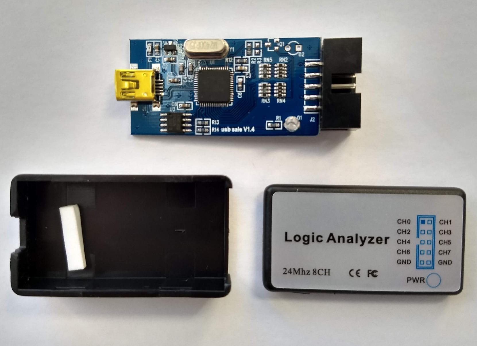 HiLetgo USB Logic Analyzer Device with EMI Ferrite Ring USB Cable 24MHz 8CH 24MHz 8 Channel UART IIC SPI Debug customer photo 2