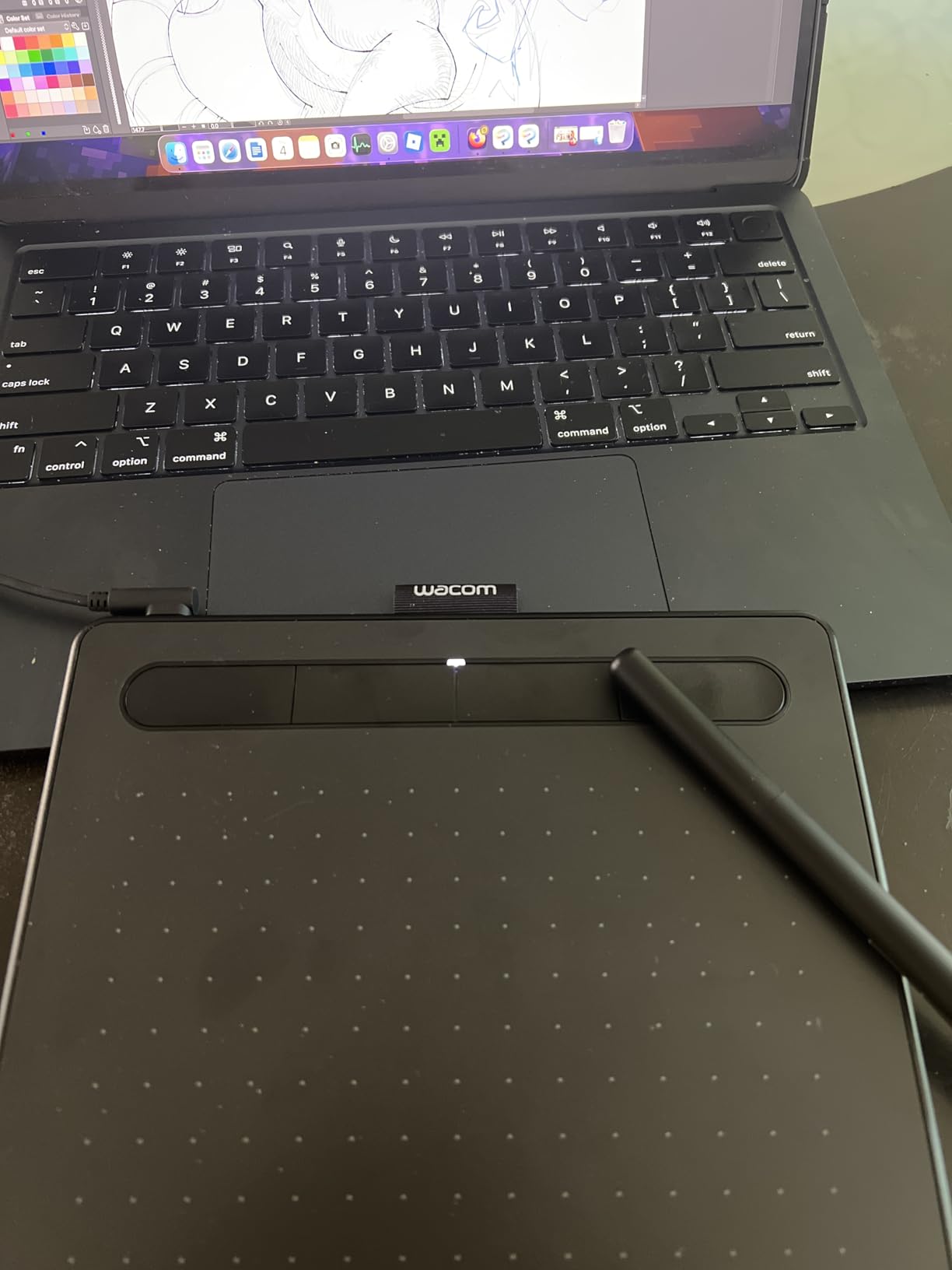 Wacom Intuos Small, Wired Graphic Drawing Tablet with Pen + Software | Battery-free pen, 4 ExpressKeys for shortcuts, works with Mac, Windows & Chromebook; Ideal for creators, students & teachers customer photo 1