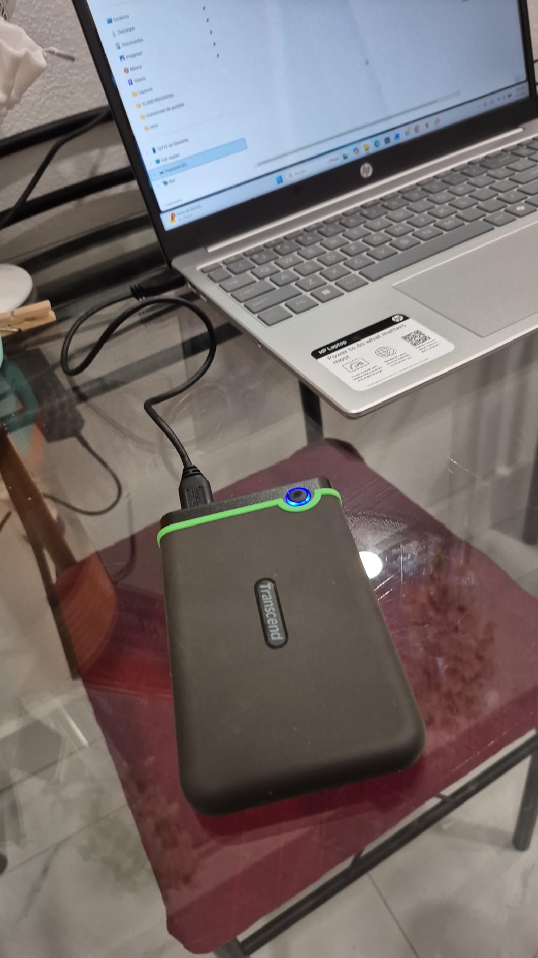 Transcend StoreJet 2TB Rugged External Hard Drive, USB3.1(5Gbps) Portable HDD w/One Touch Auto-Backup Button/Anti-Shock Resistant/Compact&Lightweight/Lightning-Fast Speeds, Iron Gray - TS2TSJ25M3S customer photo 1