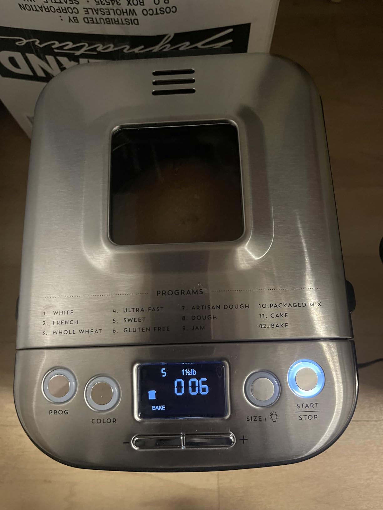 Cuisinart Bread Maker Machine, Stainless Steel, 12 Programs, Up to 2 lbs | Compact automatic bread maker with 12 menu options, 3 crust colors & sizes, LCD display, 13-hr delay-start timer, CBK-110P1ES customer photo 1